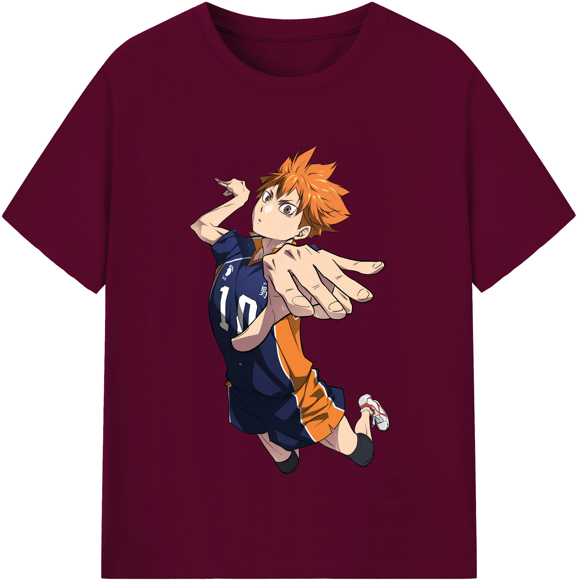 （画像用） ハイキュー!! Haikyu!! レディースカジュアルプリントTシャツ（綿100％）